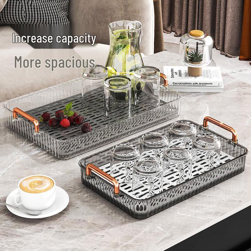 CAIZHI Double-Layer Drainage Tea Tray