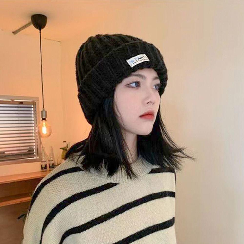 Knitted Warm Hat Windproof Knitted Cap Casual Ear Warmer Cap  Men