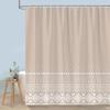 Simple Modern Rainbow Shower Curtain Abstract Geometric Lines Colourful Polyester Fabric Bath Curtains With Hooks Bathroom Decor