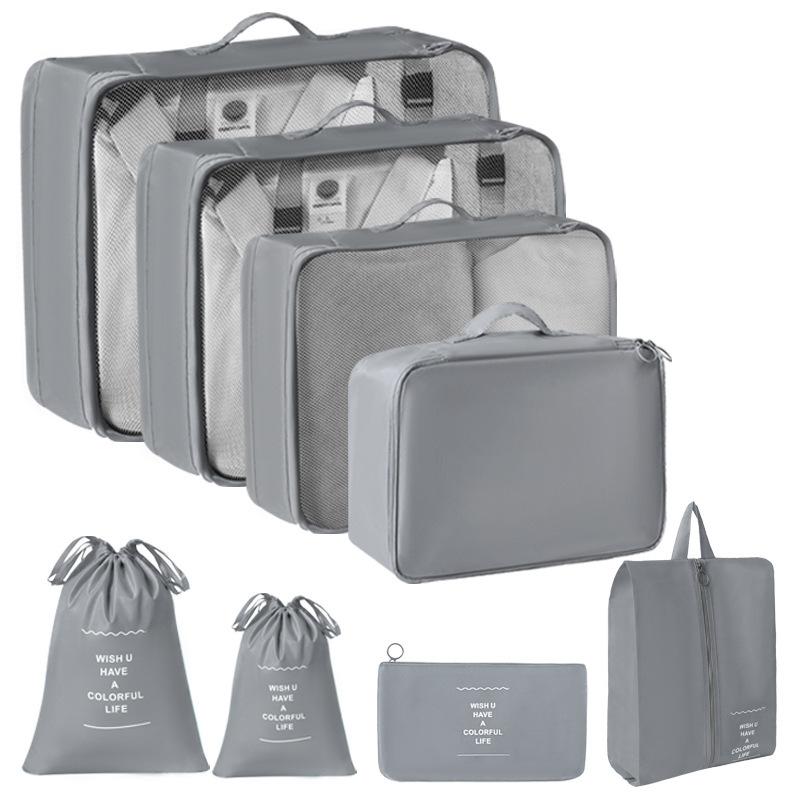 Travel Storage Organizer Set Portable Luggage Clothes Packing Cubes Large Capacity Travel Bag Suitcase Clothing Organizer Pouch