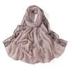Lightweight Long Scarf Solid Color Women's Headscarf Fashion Hijab  for Spring and Summer