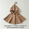 Windproof Kids Hooded Cloak Star Toddler Pullover New Hooded Cape Jacket  for Toddlers