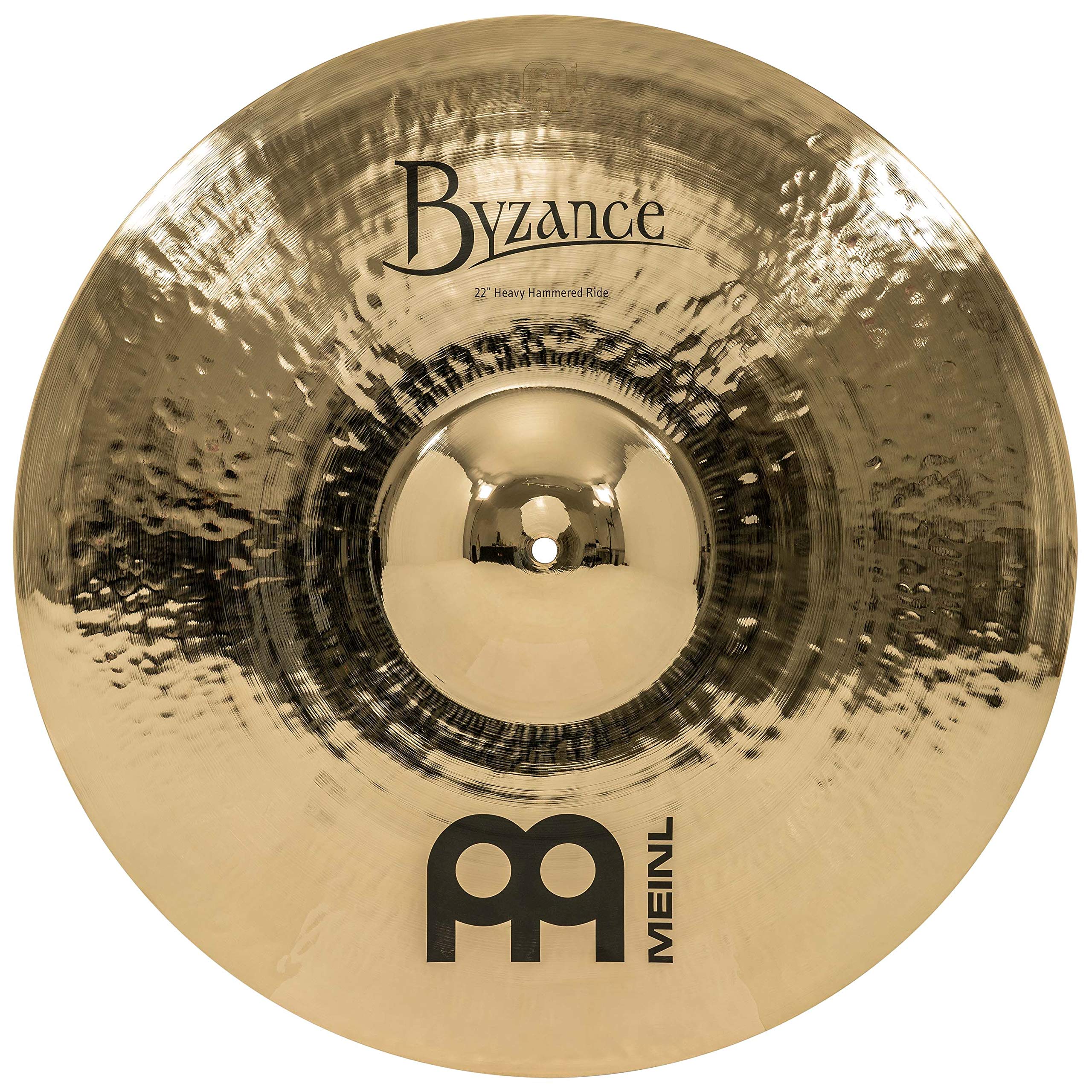

MEINL Cymbals Byzance Brilliant Series Ride Cymbals Heavy Hammered Ride 22 B22HHR-B []