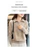 Marled Women's Wool Pullover: Half-Zip Turtleneck Sweater for Autumn and Winter