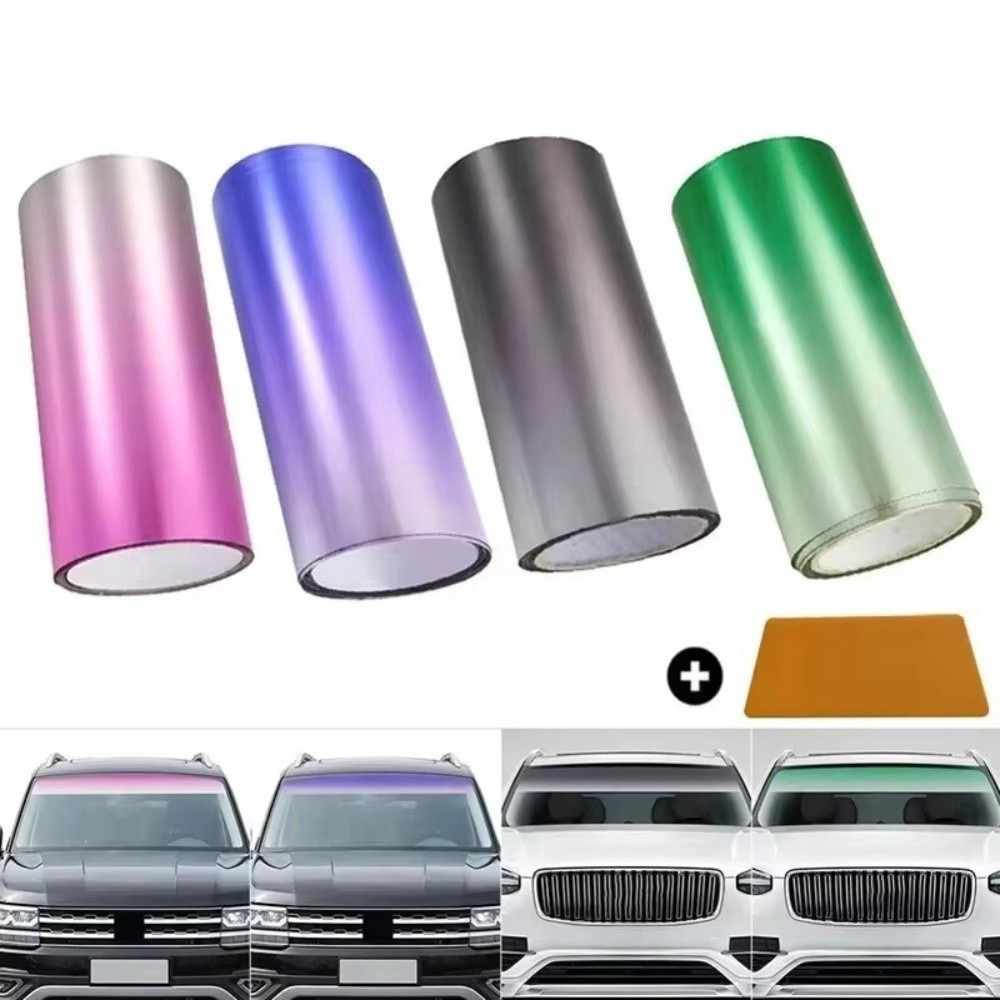 Farbverlauf Bunt Auto Fenster Sonnenschutzstreifen 20x150cm Frontscheibe Schutz Schatten SUV