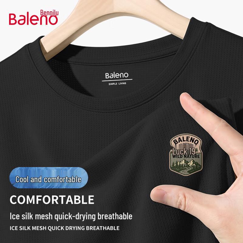 Baleno Men s Ice Silk Mesh Quick-Dry T-shirt L