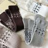 Patchwork Maillard Leg Warmer Lolita Knitted Leg Covers Fashion Leg Socks  Fall Winter