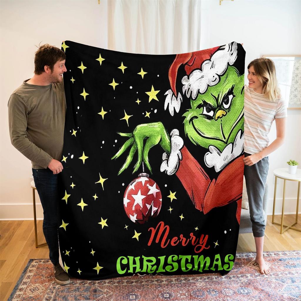 Flannel Blanket Christmas Blanket Personalized Blanket Digital Print Blanket