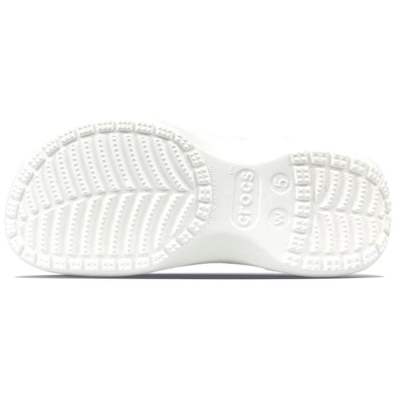 Crocs Classic Platform Clog BNK Sour Lemon Dream Star Summer French Line Girly Sweet Cool Hole Shoes Women's Green & White