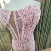 European and American hip-wrapped slim-fitting fishtail tube top sexy long sequined banquet evening dress bridesmaid dress