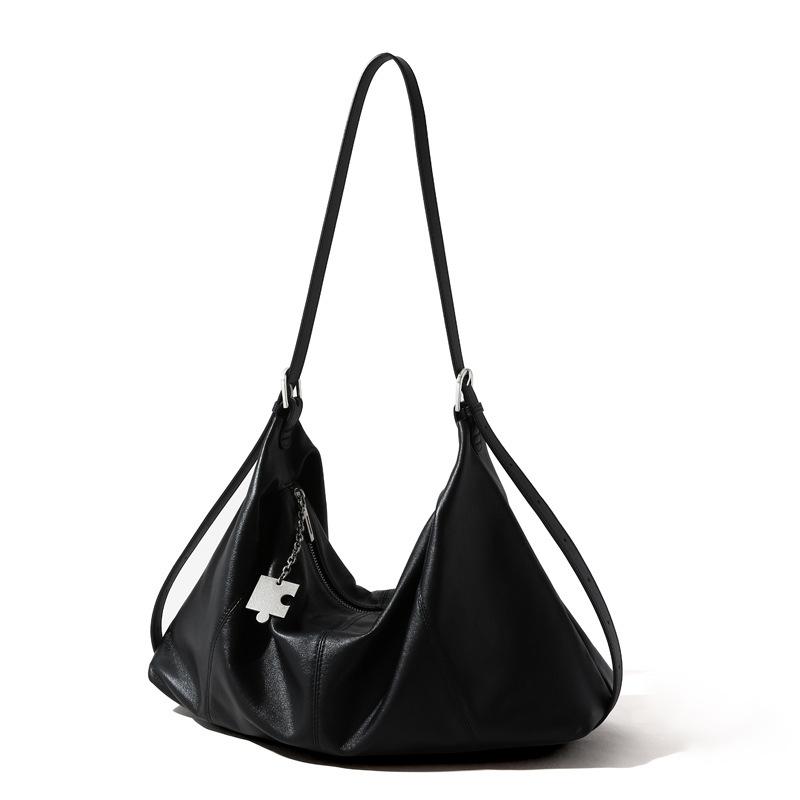 

Маленький узор рисового зерна, первый слой коровьей кожи, большая вместимость, сумка-тоут, городской простой стиль, женская сумка из натуральной кожи, универсальная сумка для通勤 чёрный