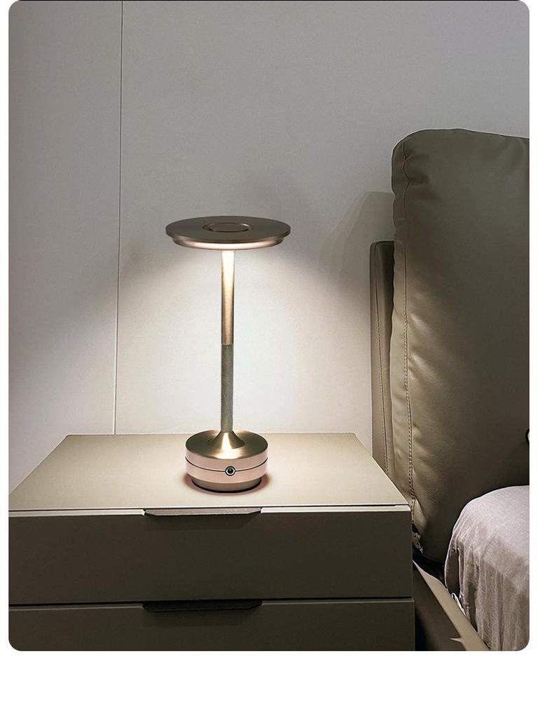 Creative USB-Charging LED Bedside Lamp for Hotels and Cafes