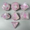 7Pcs/Set 7-Die Polyhedral Dice Acrylic Game Dice New DND Dice  For TRPG DND