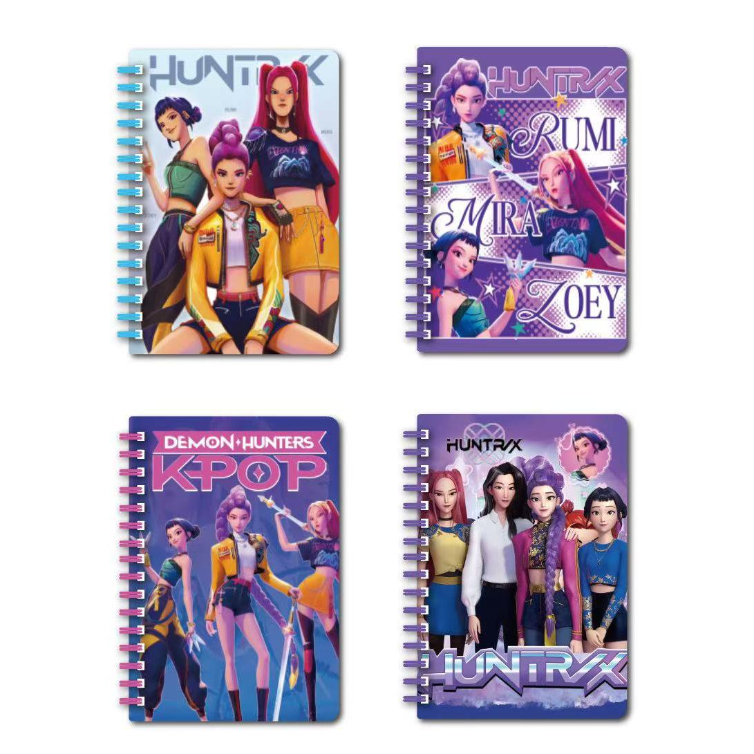 Блокнот на спирали А5 K-pop Цветная страница Блокнот в горизонтальную линию Блокнот высокой ценности Студенческий блокнот