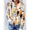 Womens Oversized Hooded Sweatshirt With Christmas Print 3D Digital Loose Fit Long Sleeve Casual Top