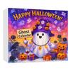 2025 Halloween Ghost Advent Calendar 2D Acrylic Cartoon Ghost Ornament Set 24 Days Cute Ghost Countdown Decoration for Home Parties