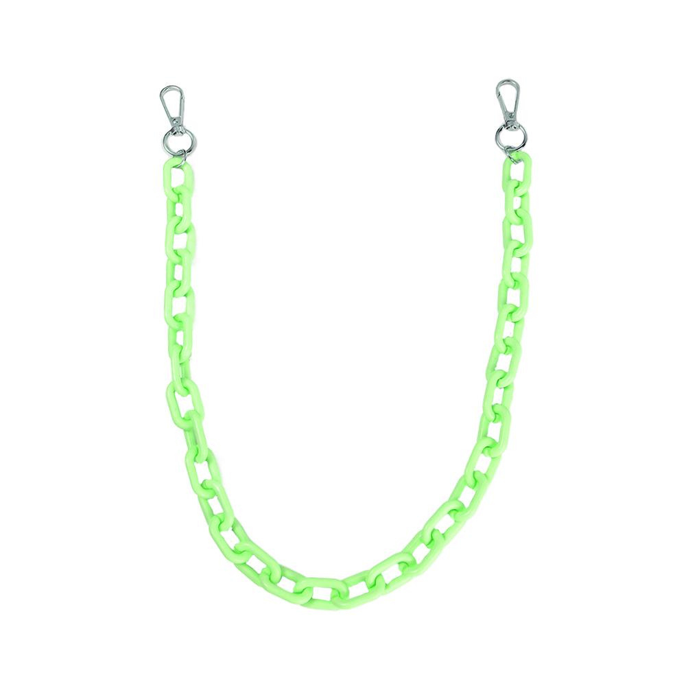 Fluorescent Hip Hop Clothes Decoration Women Acrylic Chains Plastic Belts Punk Style Waist Chains Pants Chains Double Layer