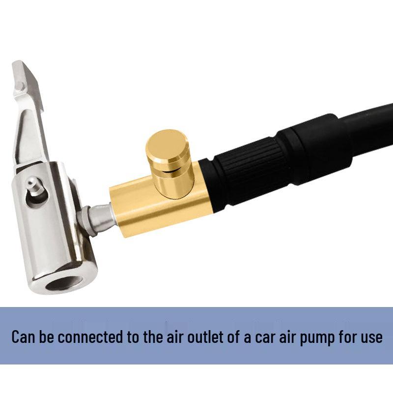 American-Threaded Car Air Pump Nozzle Adapter - Quick-Clip Conversion Head for Air Pump Accessories