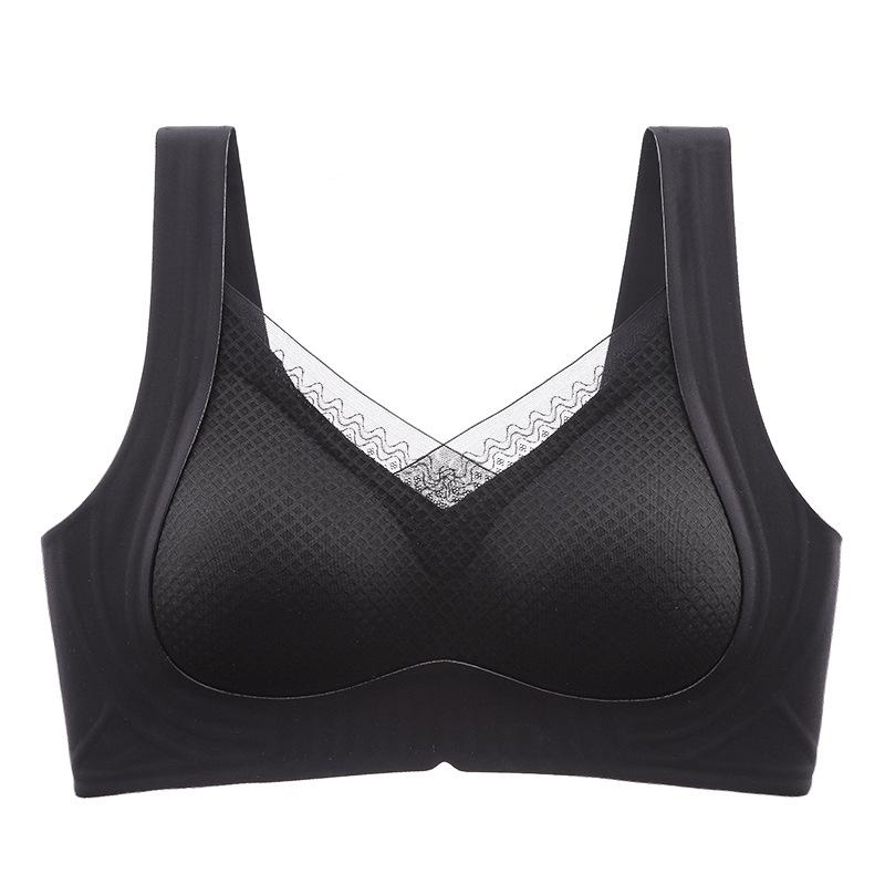 

Бесшовный кружевной бюстгальтер для женщин: Мягкая поддержка, дышащий, красивое формирование спины и минимизация внешнего вида большой груди. L 105-120 lbs