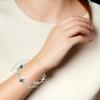 Victorian Rose Flower Link Bracelet Alternative Occult Wristchain Women Jewelry