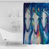 Abstrakte Pferdekunst Duschvorhänge Wasserdichte Badvorhänge Heimdekoration Moderner Luxus Badezimmervorhang