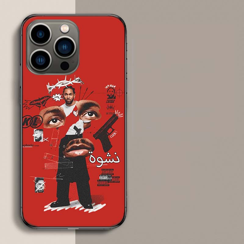 Kendrick Lamar DAMN Phone Case For Iphone 17 Air 15 Pro 14 Plus 16 Pro Max 12 13 Mini 11 16E X XS Cover Cute Fundas