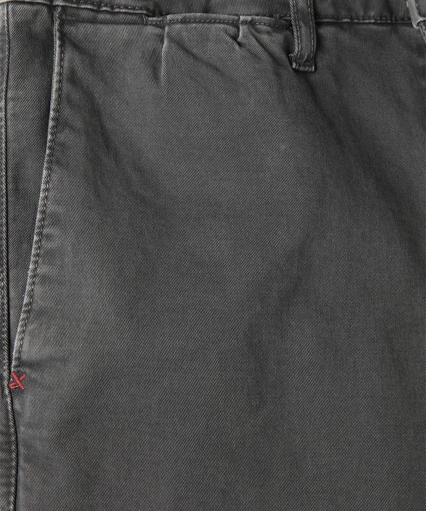 PANICALE Grey Garment-Dyed Cotton Pants
