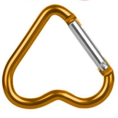 Aluminum Alloy Carabiner Heart Shaped Heavy Duty Metal Camping Hanging Buckle for Hiking Water