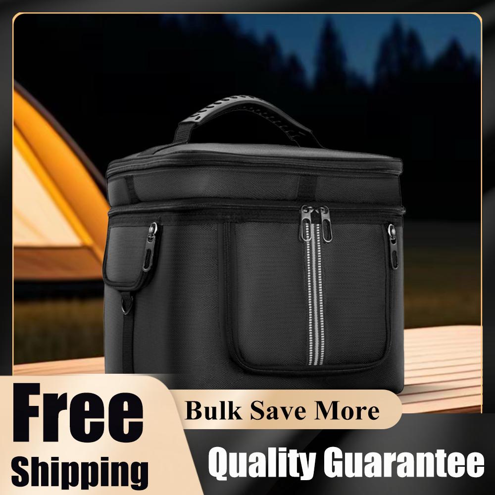 Portable Power Station Bag Waterproof Carrying Case Protective Case Multiple Pockets for Ecoflow River 2 Pro/Ecoflow River 2 Max