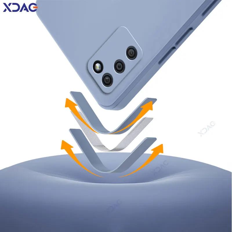 Square Liquid Silicone Phone Case for Samsung Galaxy A02S F02S M02S 360 Soft Back Cover SamsungA02S SamsungF02S SamsungM02S Bags