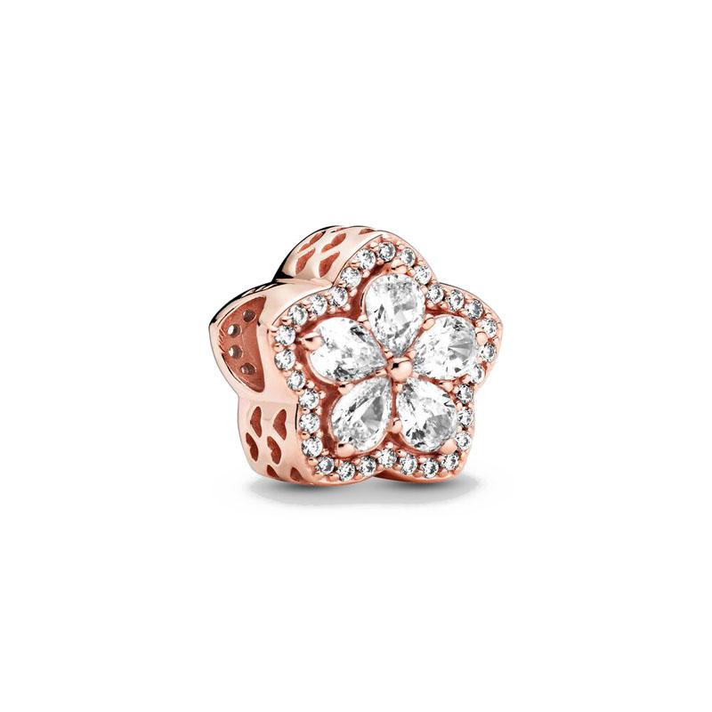 New copper Plated Rose Gold Plated Dangle Charm Bead Charms Compatible With Authentic Women Bracelets Bead Charms Charm for Pendant Necklaces Jeweller