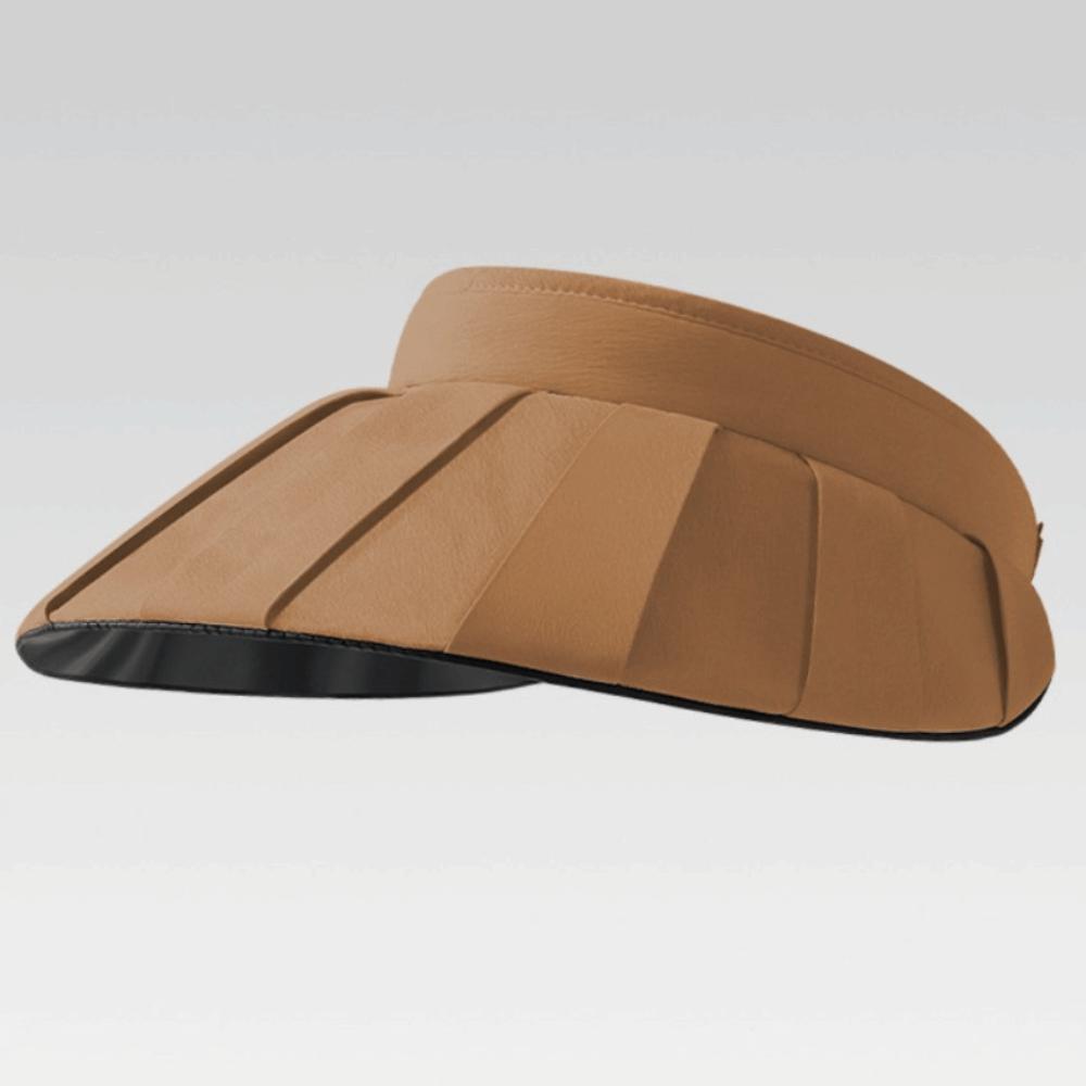 

Summer Empty Top Sun Hat Foldable Breathable Hair Hoop Hat Large Brim UV-protection Beach Sunshade Hat темные хаки