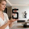Modern Acrylic LED House Number Sign Illuminated Address Plaque Weatherproof Outdoor Decorative Number 3 for Home Office Hotel Apartment Door Wall