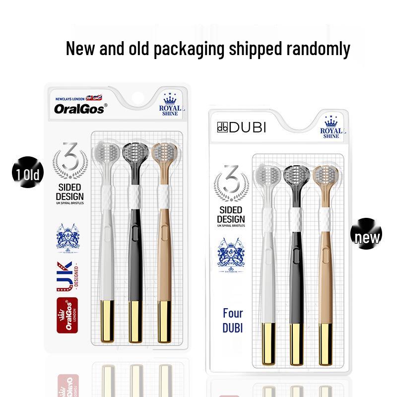 Zweierpack 3-seitige Zahnbürsten mit weichen Borsten für Erwachsene