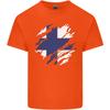 Torn Finland Flag Finnish Day Football Unisexs Light Cotton TShirt