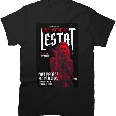 Muži Ženy Oblečení Upír Bavlna Lestat Grafické Live Cool v Tričku Koncert Cool 1985 Tričko Narozeniny Den otců Vícebarevné