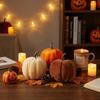 Multi Sizes Mini Pumpkin Ornament Velvet Halloween Artificial Decoration  Living Room Decor