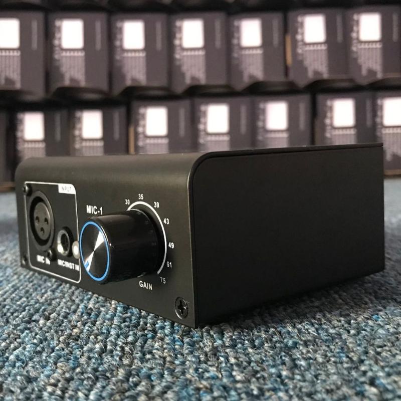 Double Channel Mic Preamp In Durability Metal Case Instrument Preamplifier Ideal For Studio Recording And Stage Use