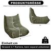 Chenille Caterpillar Sponge-Padded Sofa, Floor-Level Lounge Chair, Fireplace Lounge Chair, for Living Rooms, Bedrooms, Game Rooms, and Office