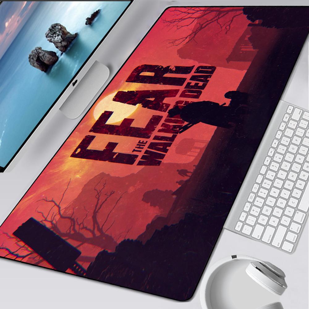 The Walking Dead Large Gaming Mouse Pad Computer Mousepad Pc Gamer Mouse Mat Laptop Mausepad Mouse Carpet Keyboard Mat Desk Pad