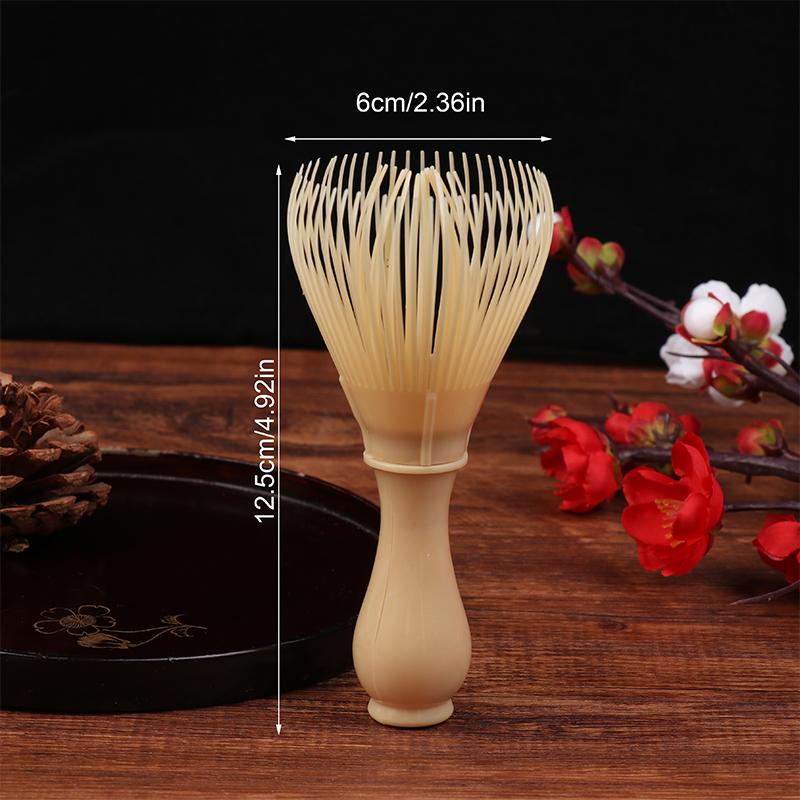 Traditional Matcha Whisk Reusable Resin Matcha Whisk Chasen Dishwasher Safe Matcha Stirrer Matcha Green Tea Powder Preparation