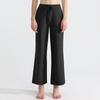 Women's High-Waist Wide-Leg Summer Yoga Pants - Lightweight, Loose, Slimming Casual Trousers with Drawstring.