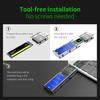 M2 SSD CASE SATA šasija M.2 uz USB 3.0 SSD adapteris PCIE NGFF SATA M / B atslēgas SSD diska kastītei 2230/2242/2260/2280MM