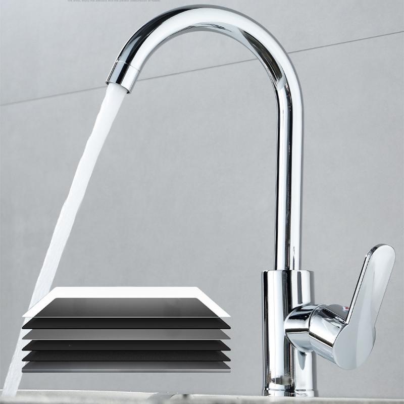 Kitchen Sink Faucet Wash Basin Faucet Single Handle Stainless Steel And Cold Mixer Water Tap Deck Mounted Bathroom Faucet