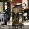 2L Portable PETG Large Capacity Water Bottle Training Sports Workout Drink Bottle Shaker Bottle With Handle Outdoor Gym