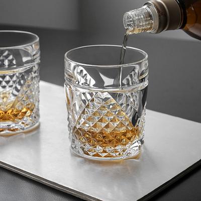 11oz Luxus Diamant Malerei Whisky Tasse Trinkgläser Haushalts Drinkware Party Kaffeegeschirr Teegeschirr Transparent Cocktail Becher