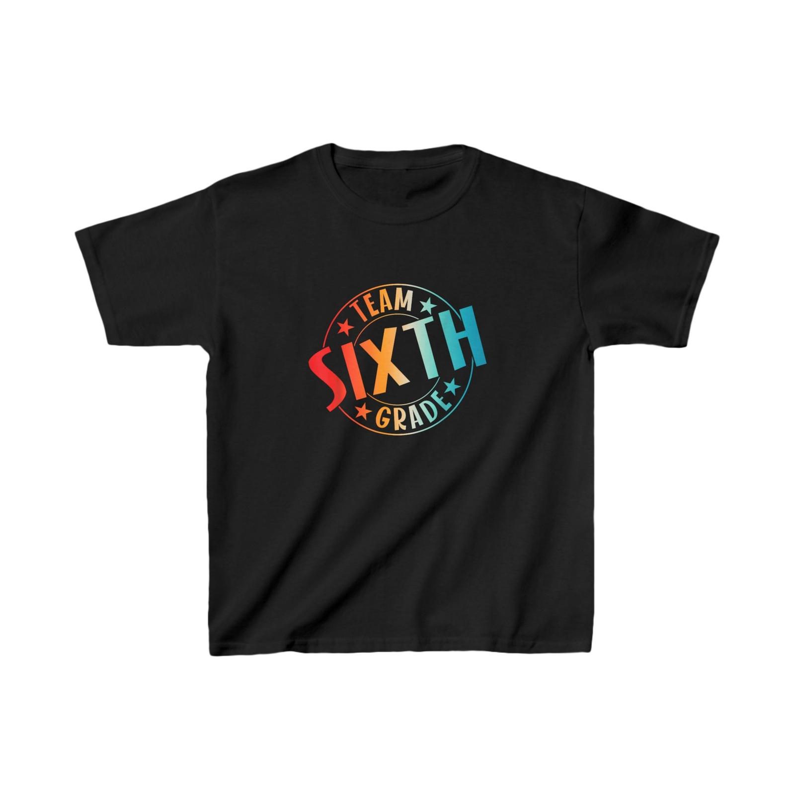 Youth Size Team Sixth Grade Teacher Student Back To School 6th Grade T-shirt XXL