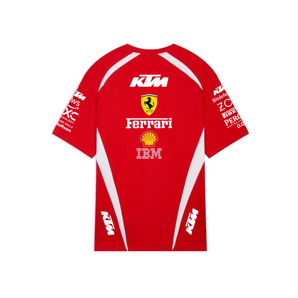 2026 Sommer Rot KTM Racing T-Shirt, F1 Team Replica Trikot