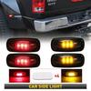 4 pièces Indicateur Latéral LED pour Garde-boue de Lit Dually pour Lumières 45003 Dodge Ram 3500 Rouge Ambre