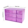 Transparent Six Grid Drawer Box Multi-Layer Desktop Storage Box Dustproof Organizing Box For Office Supplies Stationery Jewelry